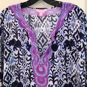 Lilly Pulitzer Tops - Lilly Pulitzer Silk Tunic Size L Lilly Pulitzer Tops - Lilly Pulitzer Silk Tunic Size L